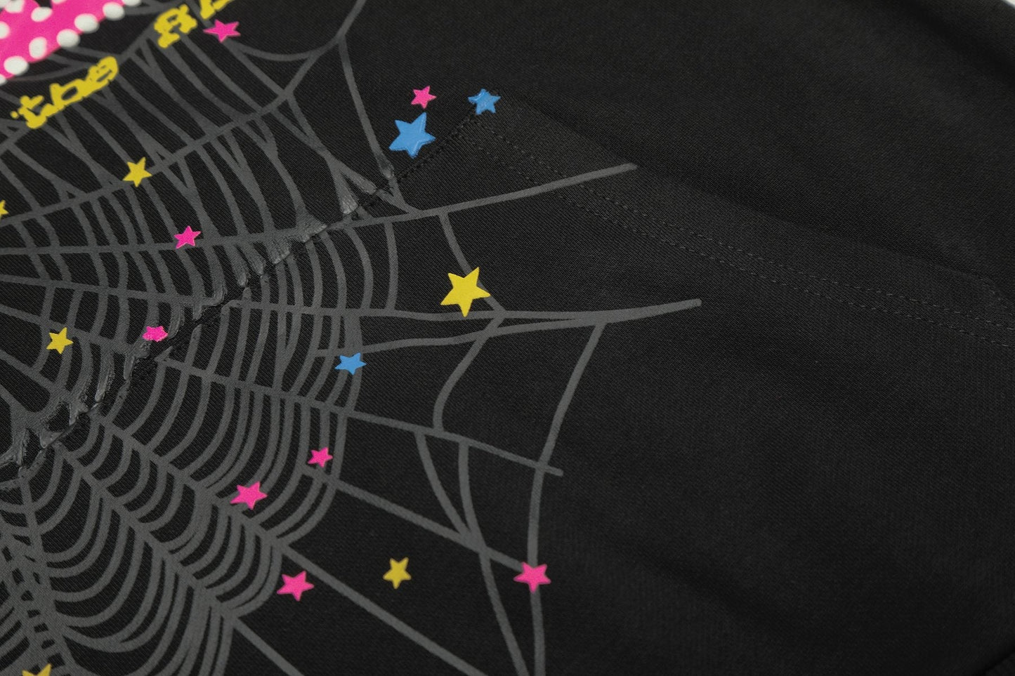 Sp5der Spider Web Star Graphic Matching Set — fabric_closeup