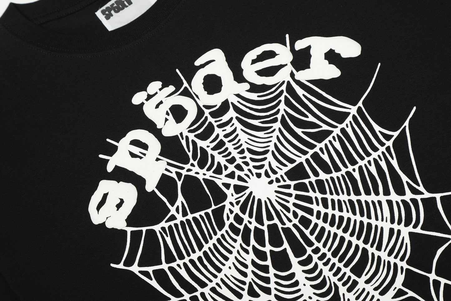 Sp5der Spiderweb Graphic T-Shirt — detail