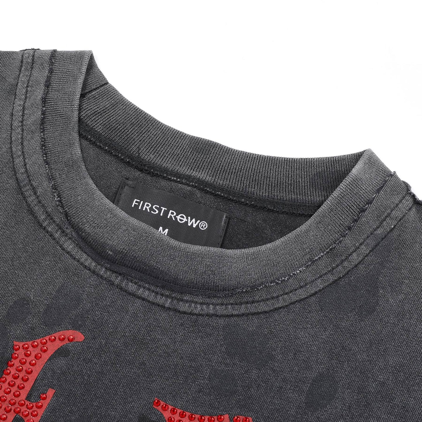 FIRST ROW A Sacred Vow Thornbush Stars Graphic T-Shirt — neck_label