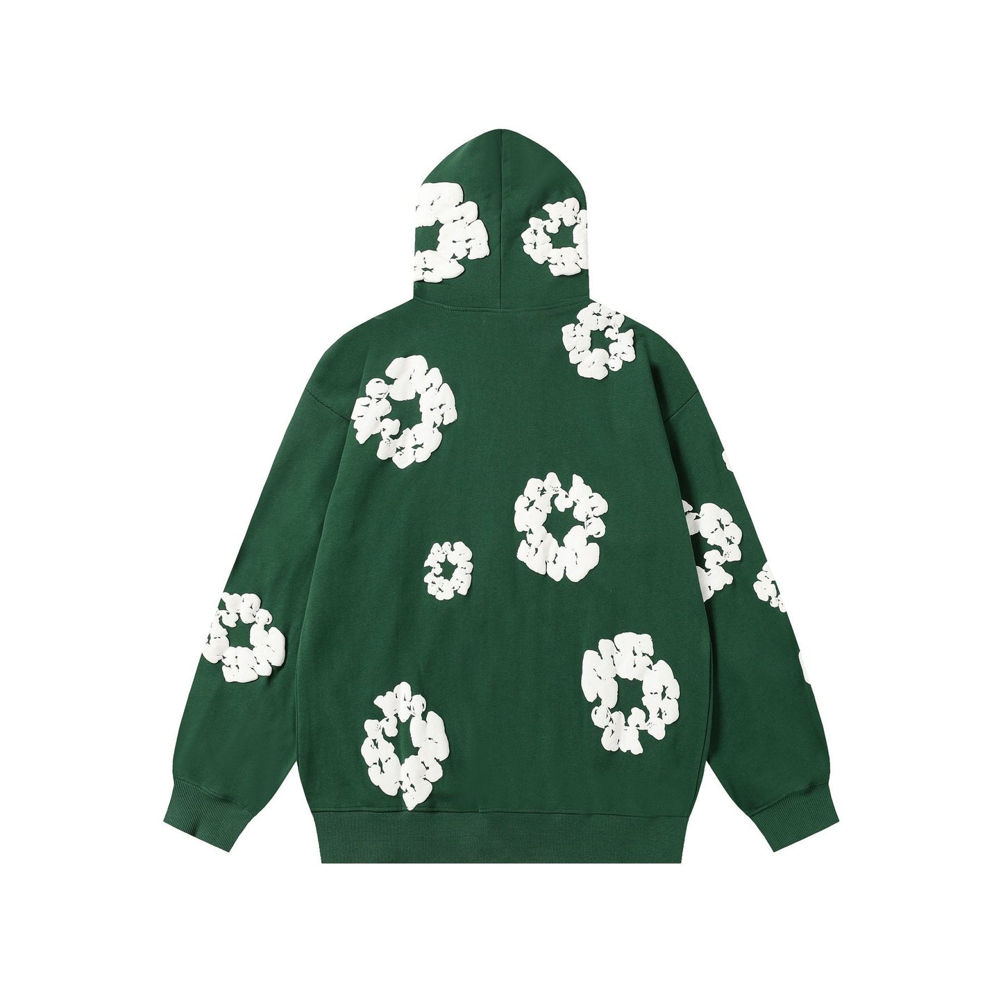 DENIM TEARS Floral Zip Hoodie — back