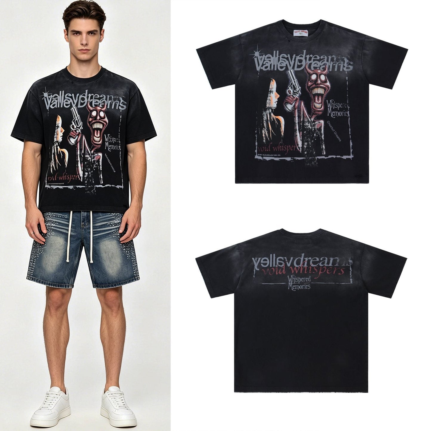 Valley Dreams Void Whispers Demon Graphic T-Shirt — context