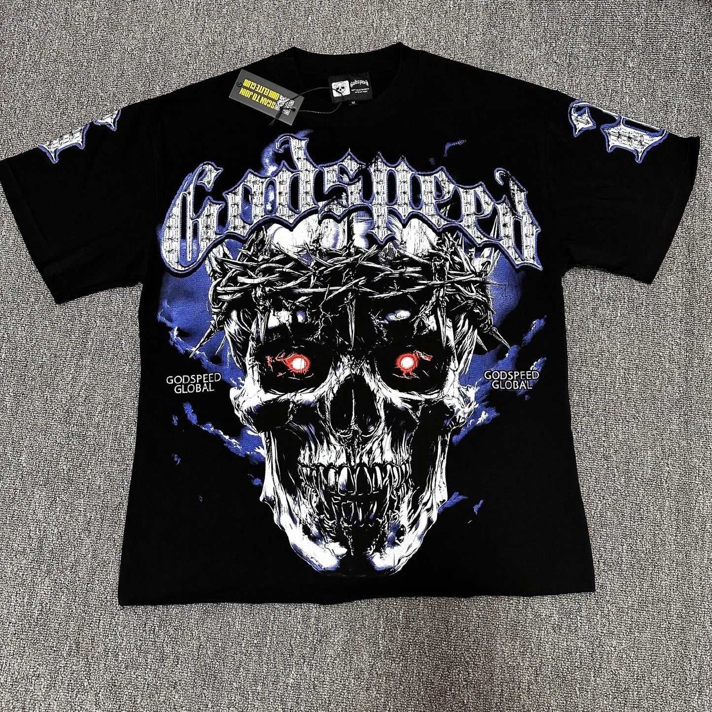 Godspeed Skull Crown Graphic T-Shirt — hero
