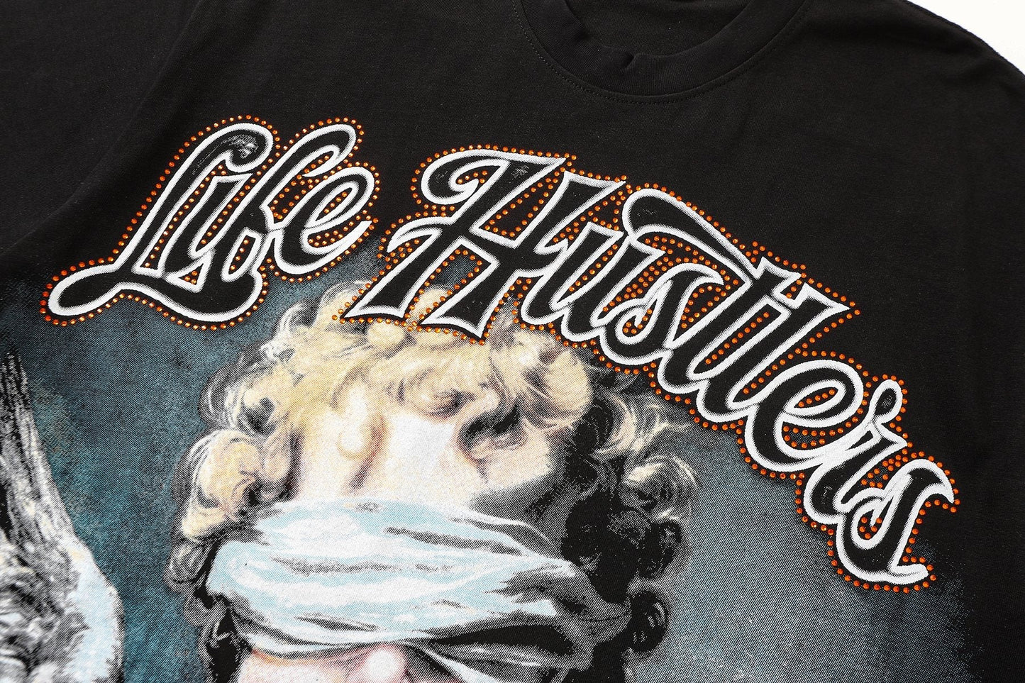 Life Hustlere Angel H-Back Graphic T-Shirt — detail