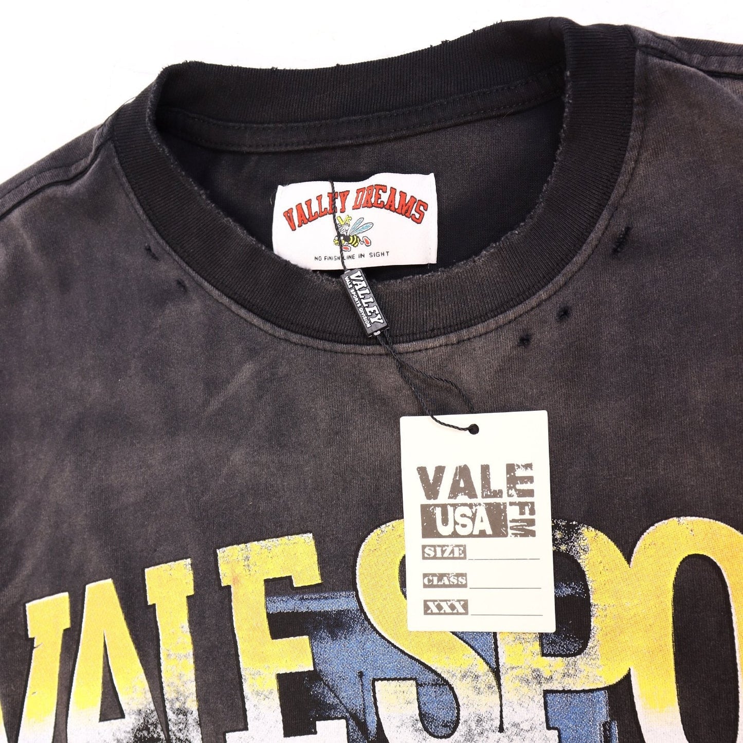 Valley Dreams Jesus Jersey Graphic T-Shirt — hang_tag