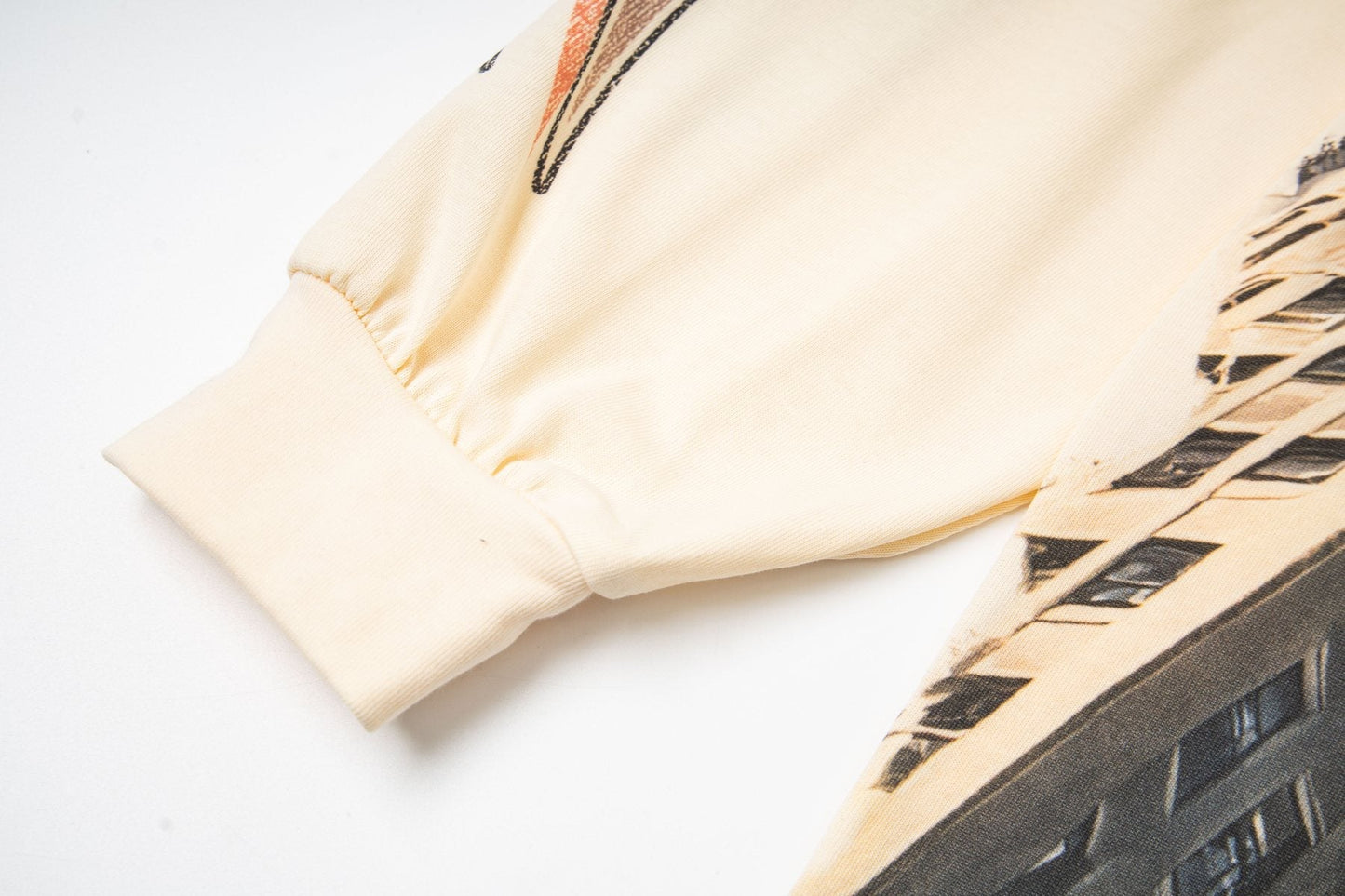Godspeed White Ink Graphic Long-Sleeve T-Shirt — detail