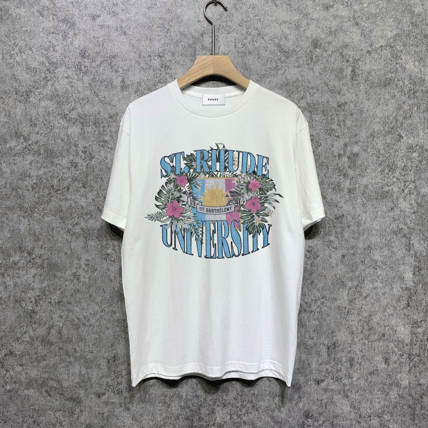 Rhude T-shirts Printed Trendy Pure Cotton