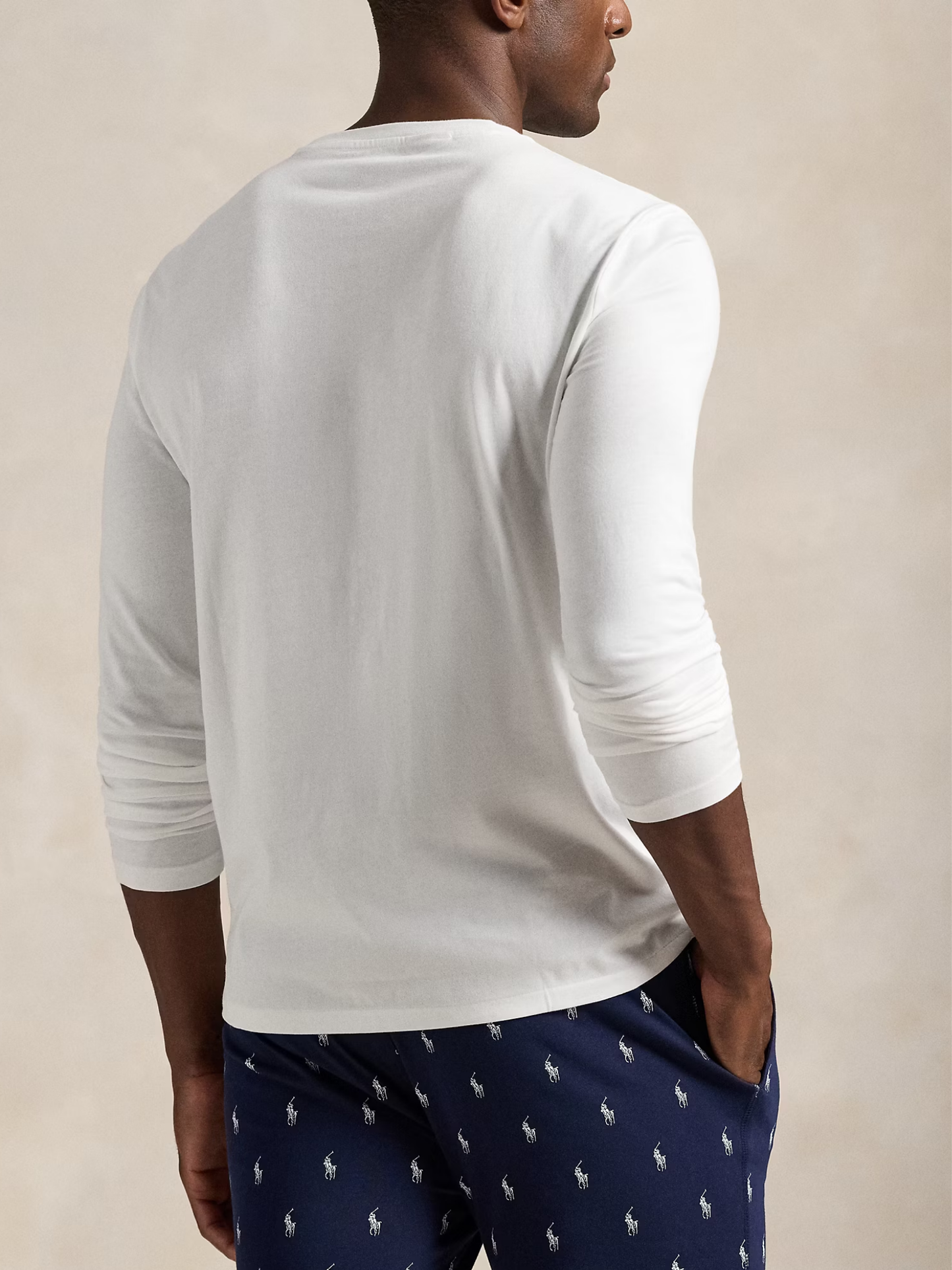 RALPH LAUREN Cotton Jersey Sleep Shirt White