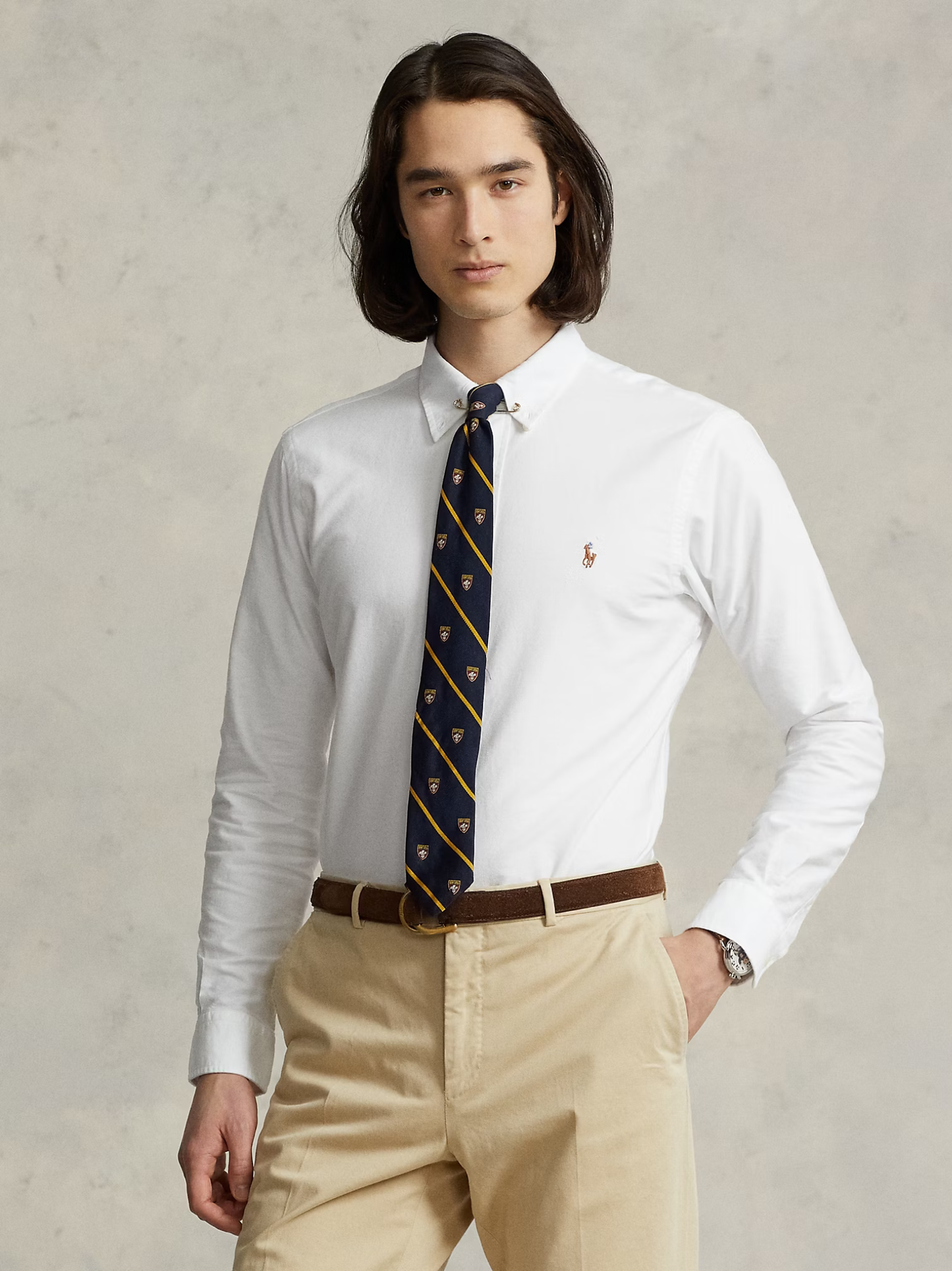 RALPH LAUREN Custom Fit Oxford Shirt White