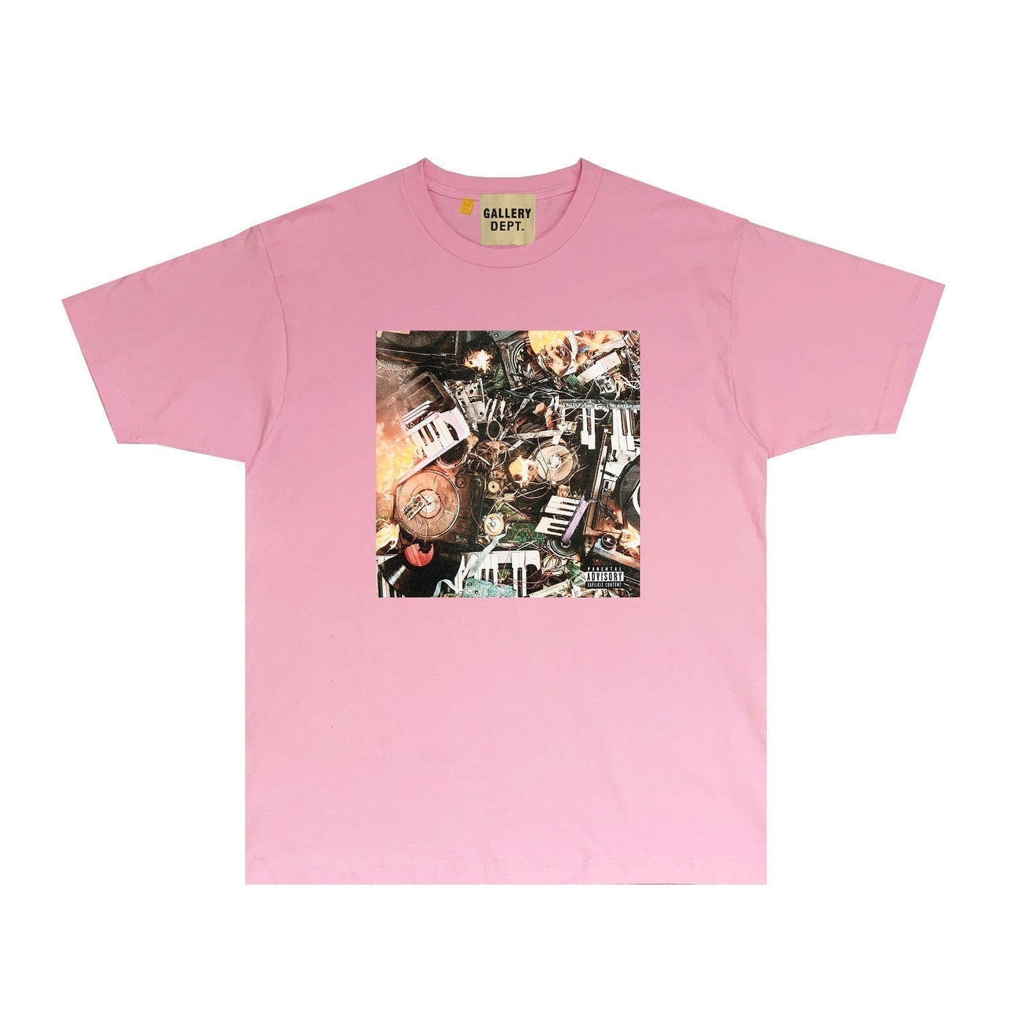 Gallery Dept T Shirt Retro Printed Loose Short-Sleeved Shirt