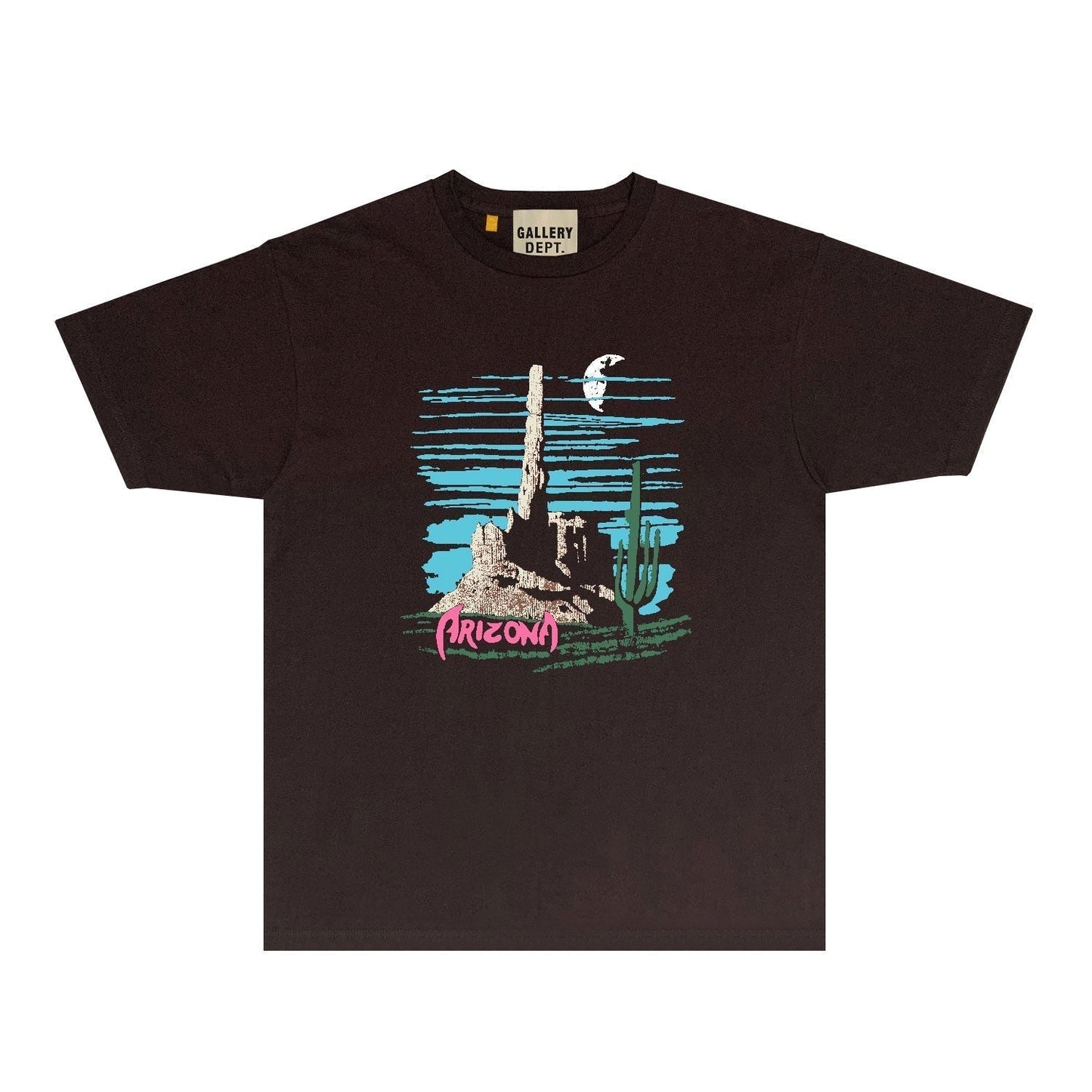 Gallery Dept T Shirt Retro Printed Loose Short-Sleeved Shirt