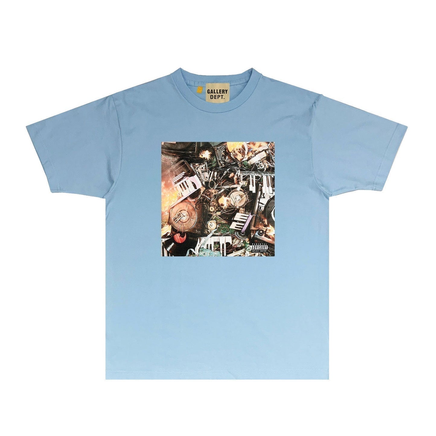 Gallery Dept T Shirt Retro Printed Loose Short-Sleeved Shirt