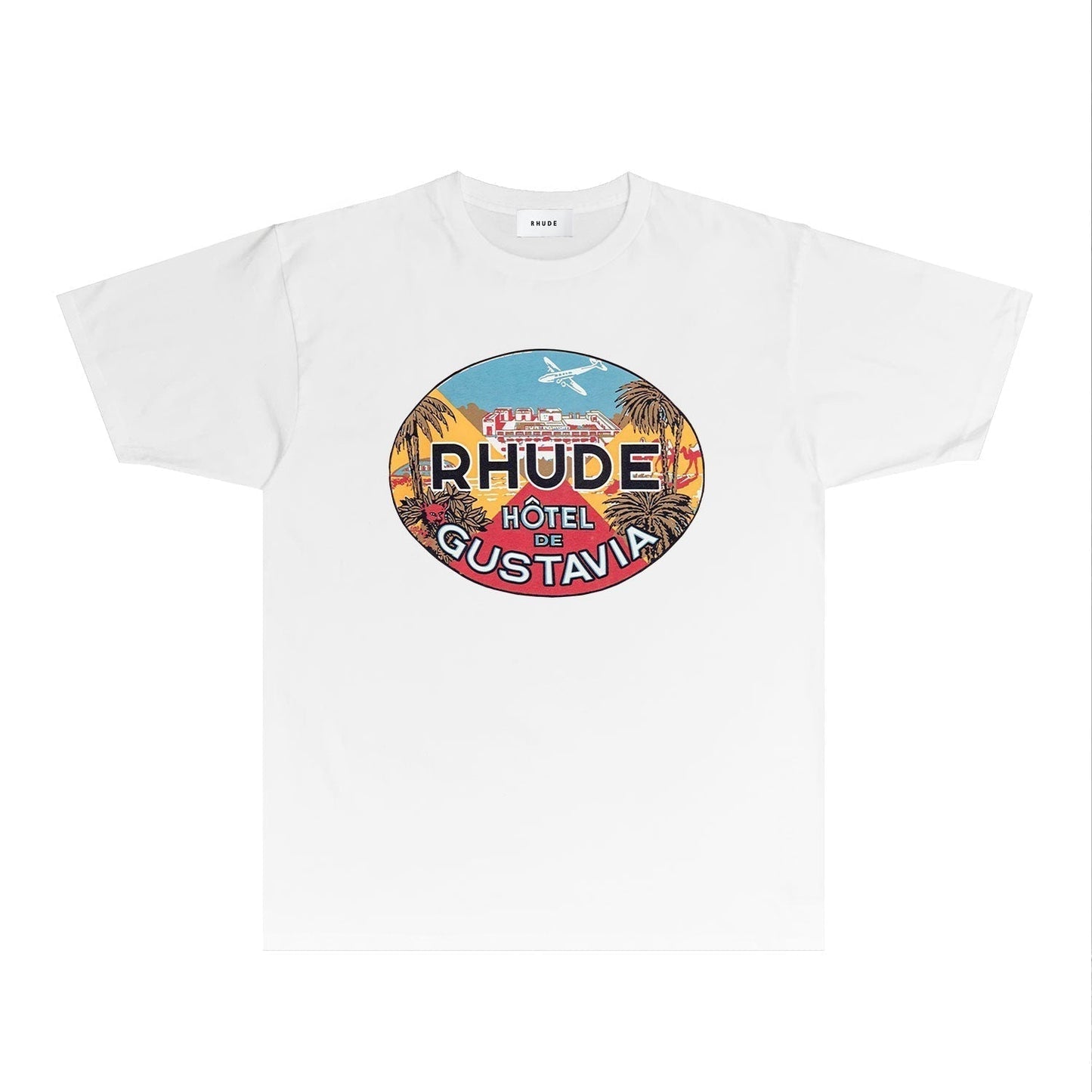 Rhude T-shirts Printed Trendy Pure Cotton
