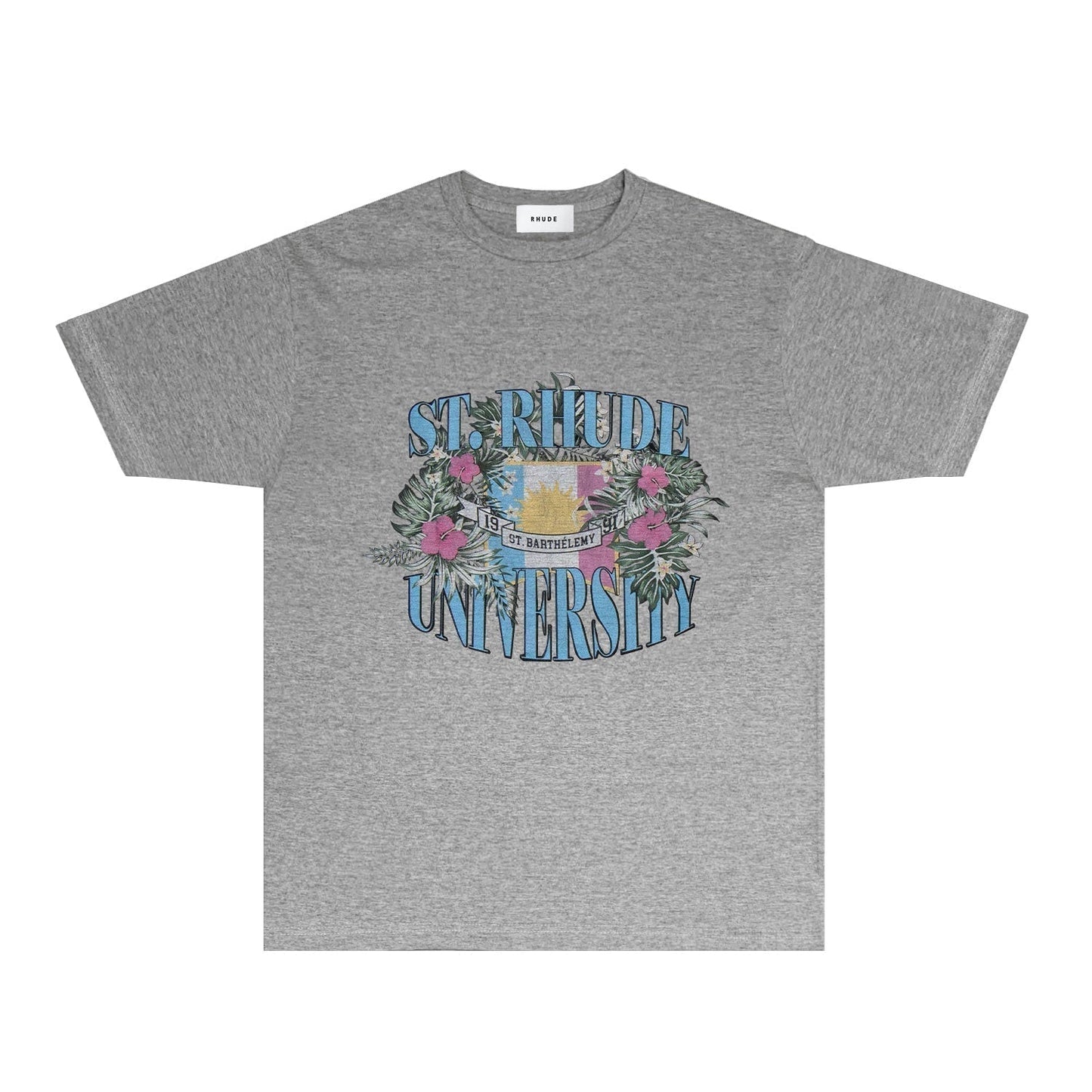 Rhude T-shirts Printed Trendy Pure Cotton
