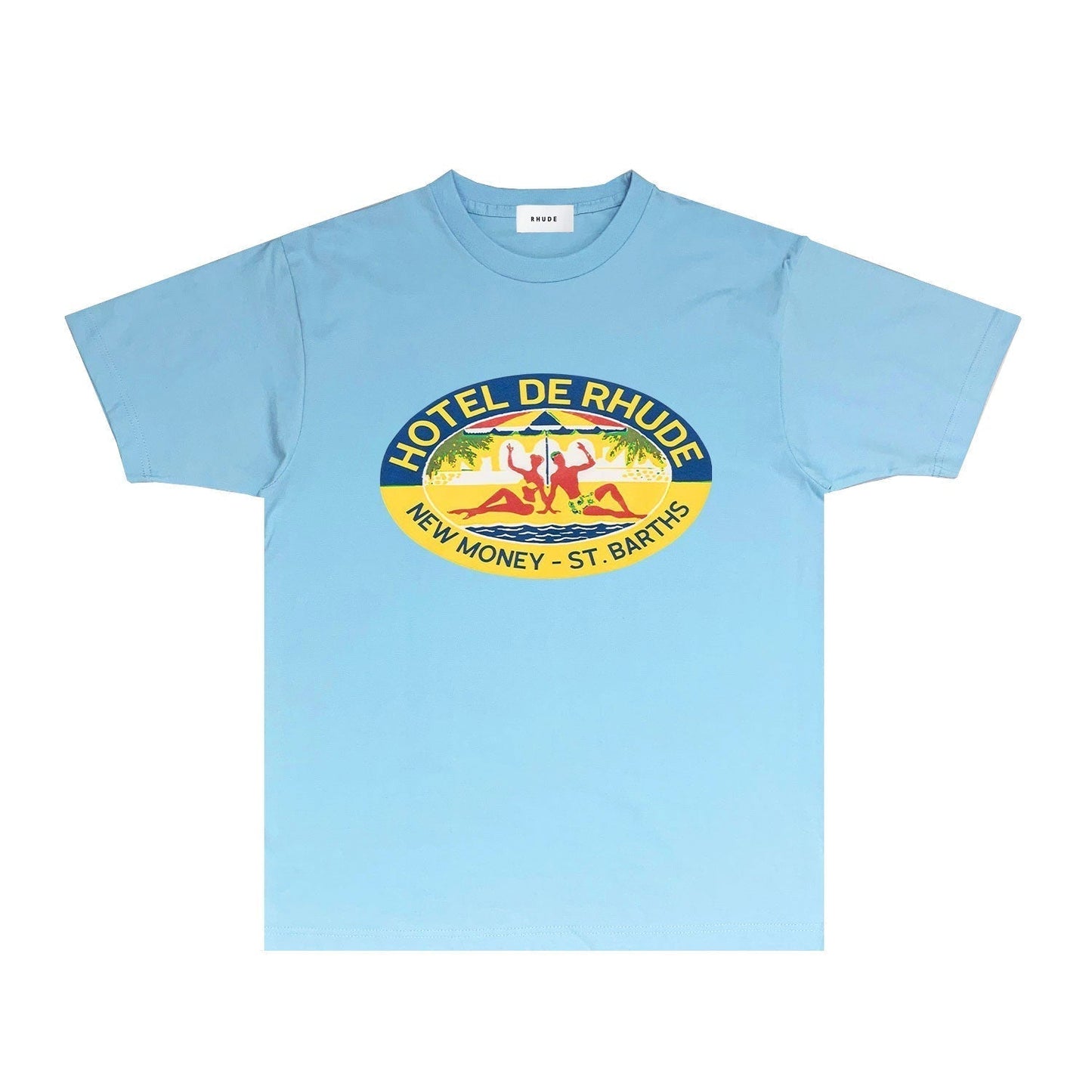 Rhude T-shirts Printed Trendy Pure Cotton