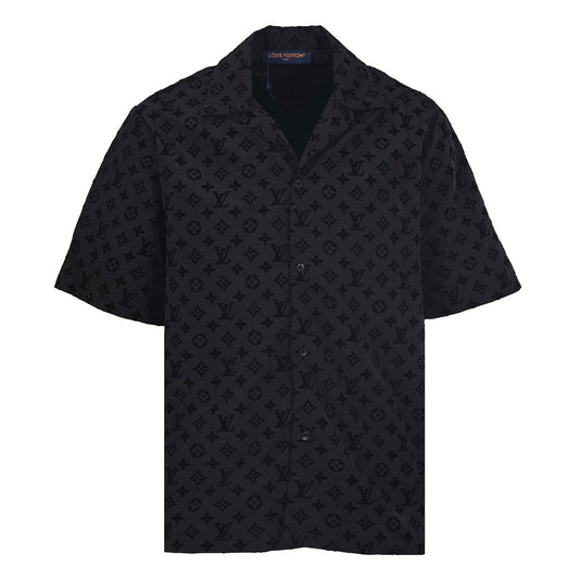 Louis Vuitton Mulberry Silk Short-Sleeve Shirt