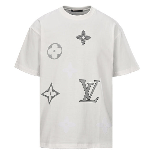 Louis Vuitton Flocked Logo Short-Sleeve T-Shirt