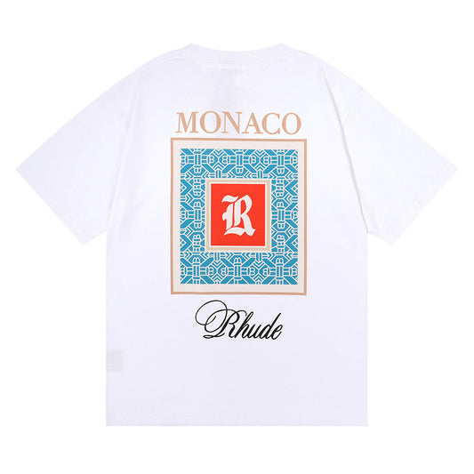 Rhude T-shirt Moroccan Micro Printed Short Sleeve T-shirt