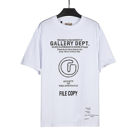 Gallery Dept T-shitrs Summer Los Angeles Letter Short Sleeved T-shirt