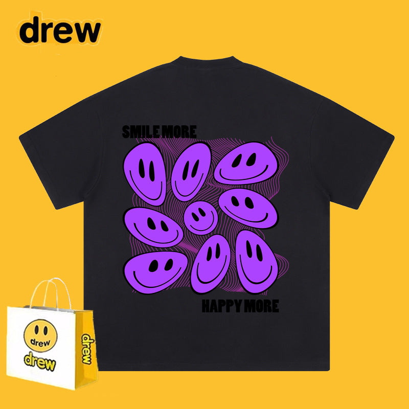 Drew T-shirts Printed Short Sleeve Loose round Neck