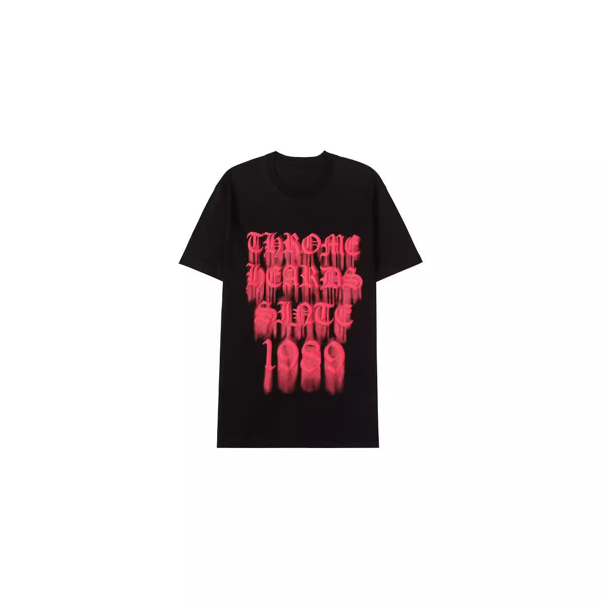 Chrome Heart T Shirts Crowe Sanskrit Rainbow Smiley Flower Horseshoe Print T-Shirt Short Sleeve