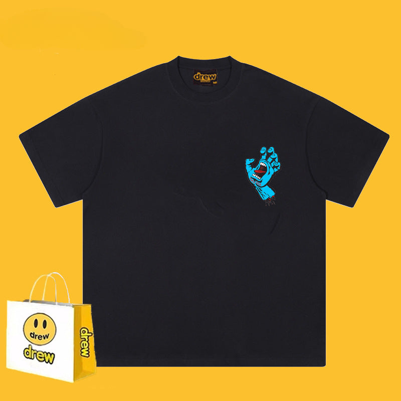 Drew T-shirts Cotton Summer Loose Men's Short Sleeve