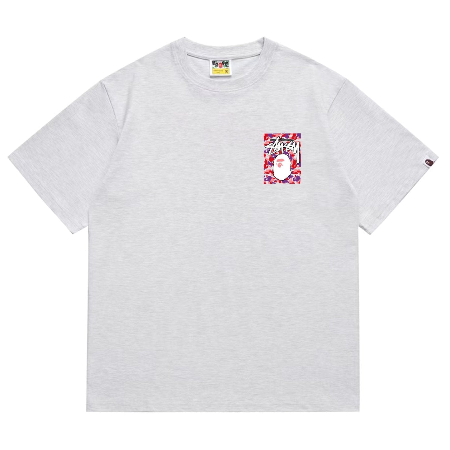 BAPE Warm Camo Ape Graphic Short-Sleeve T-Shirt — front