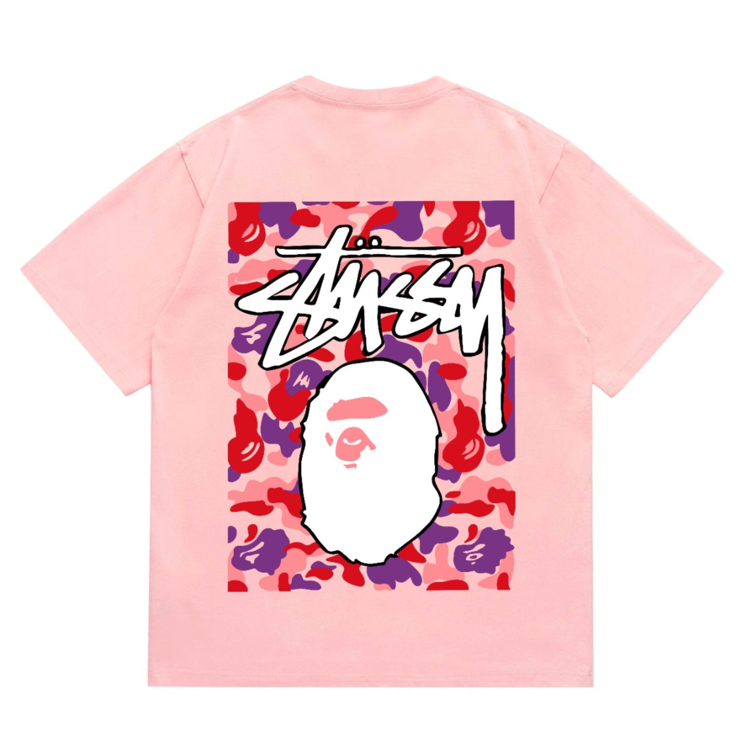 BAPE Warm Camo Ape Graphic Short-Sleeve T-Shirt — back