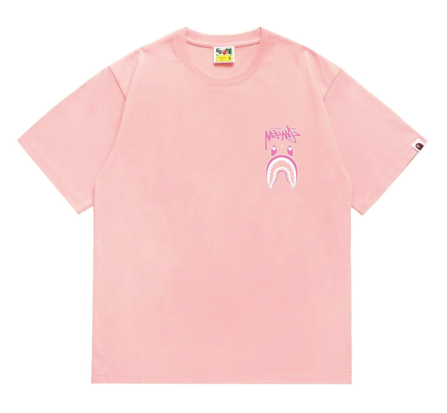 BAPE Tonal Shark Wordmark Graphic T-Shirt — front