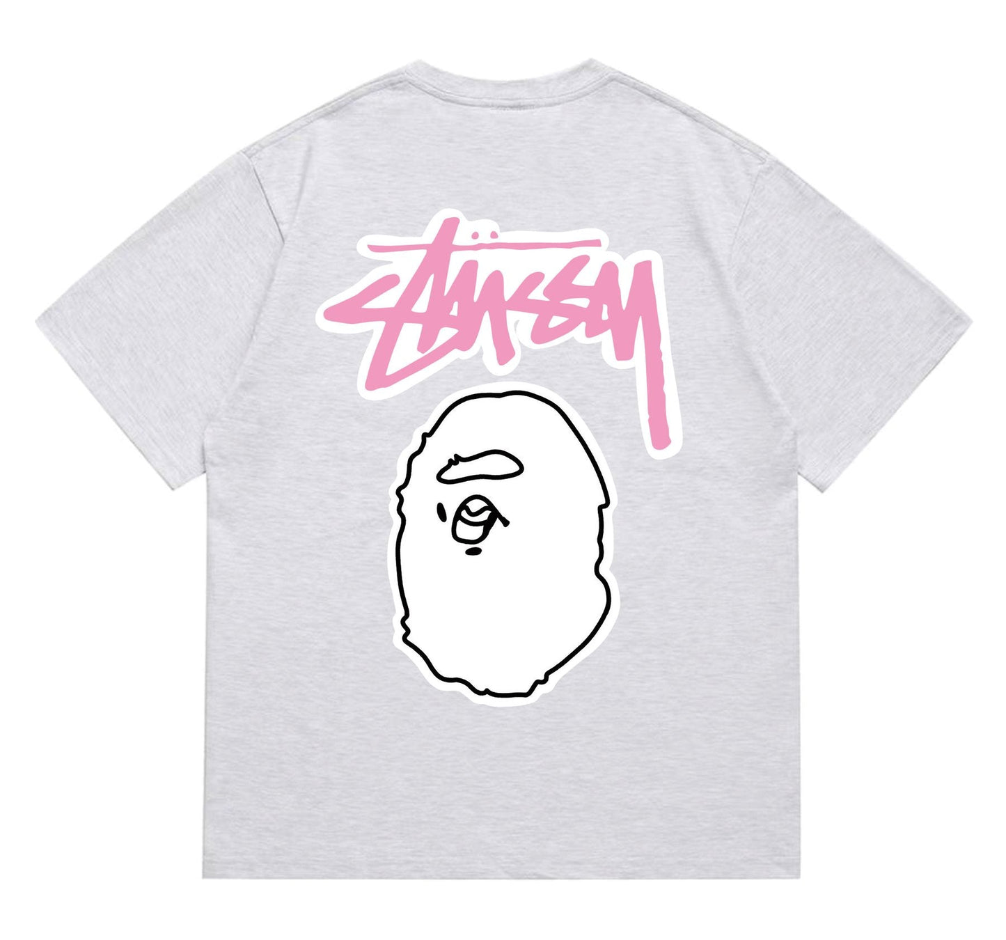 BAPE Light Face Graffiti Wordmark T-Shirt — back
