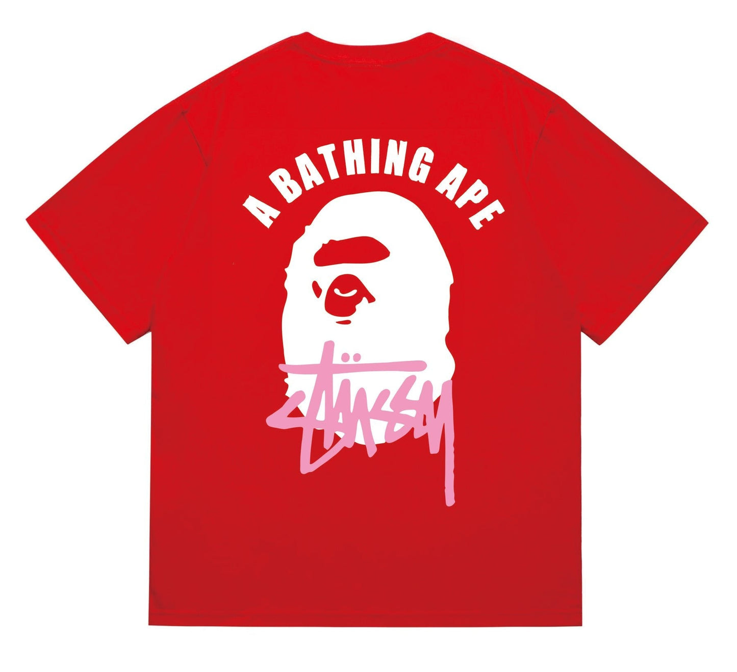 BAPE White Ape Back Graphic T-Shirt — back