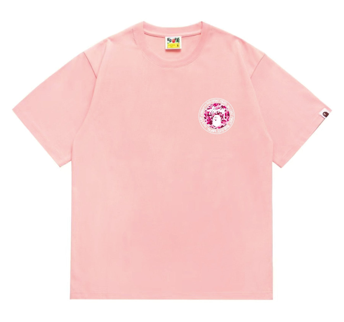 BAPE Light Circular Graphic Short-Sleeve T-Shirt — front