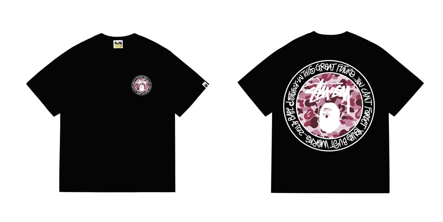 BAPE Light Circular Graphic Short-Sleeve T-Shirt — front