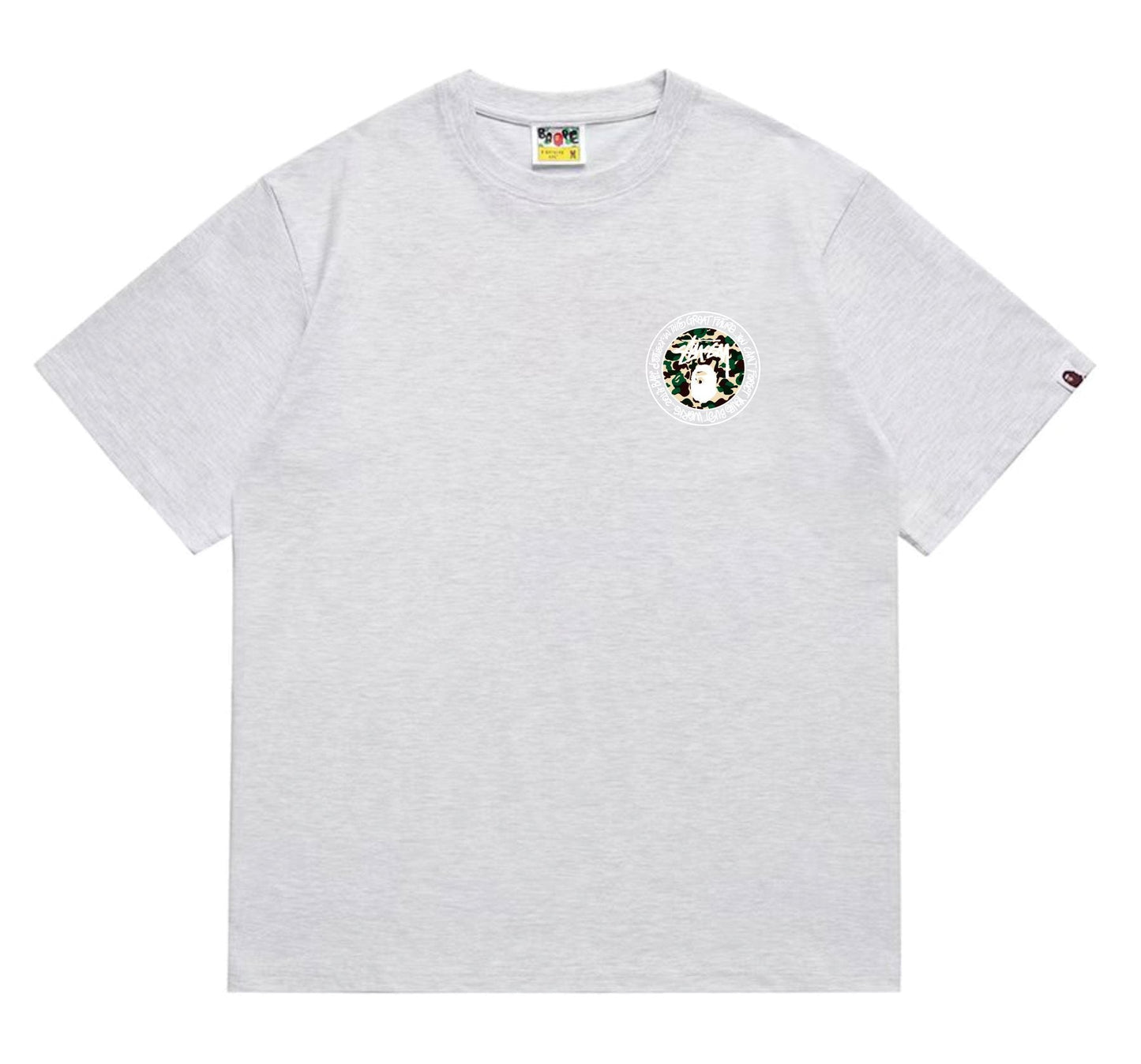 BAPE Circular Camo Ape Graphic T-Shirt — front