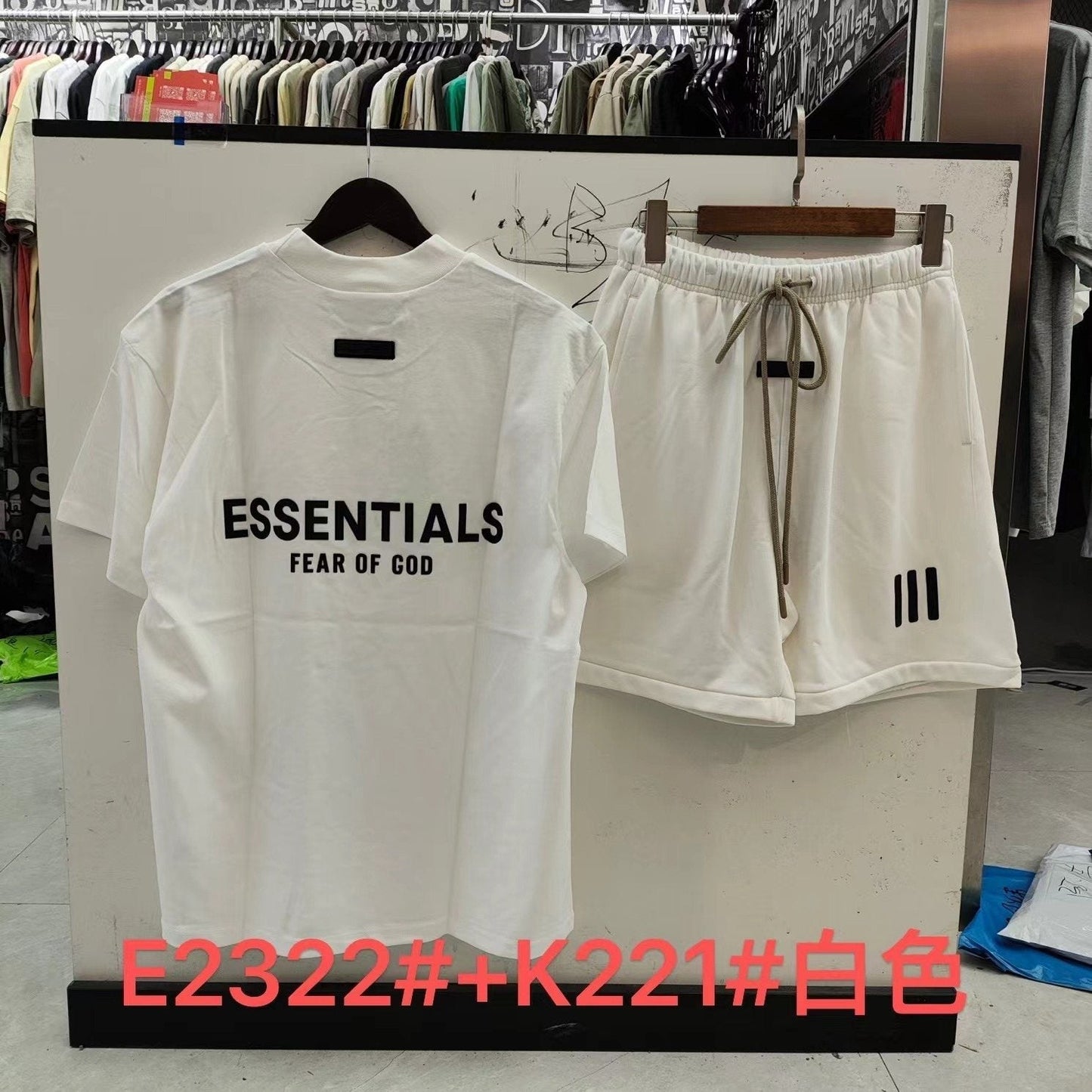 ESSENTIALS FEAR OF GOD III Graphic Short-Sleeve Set — back