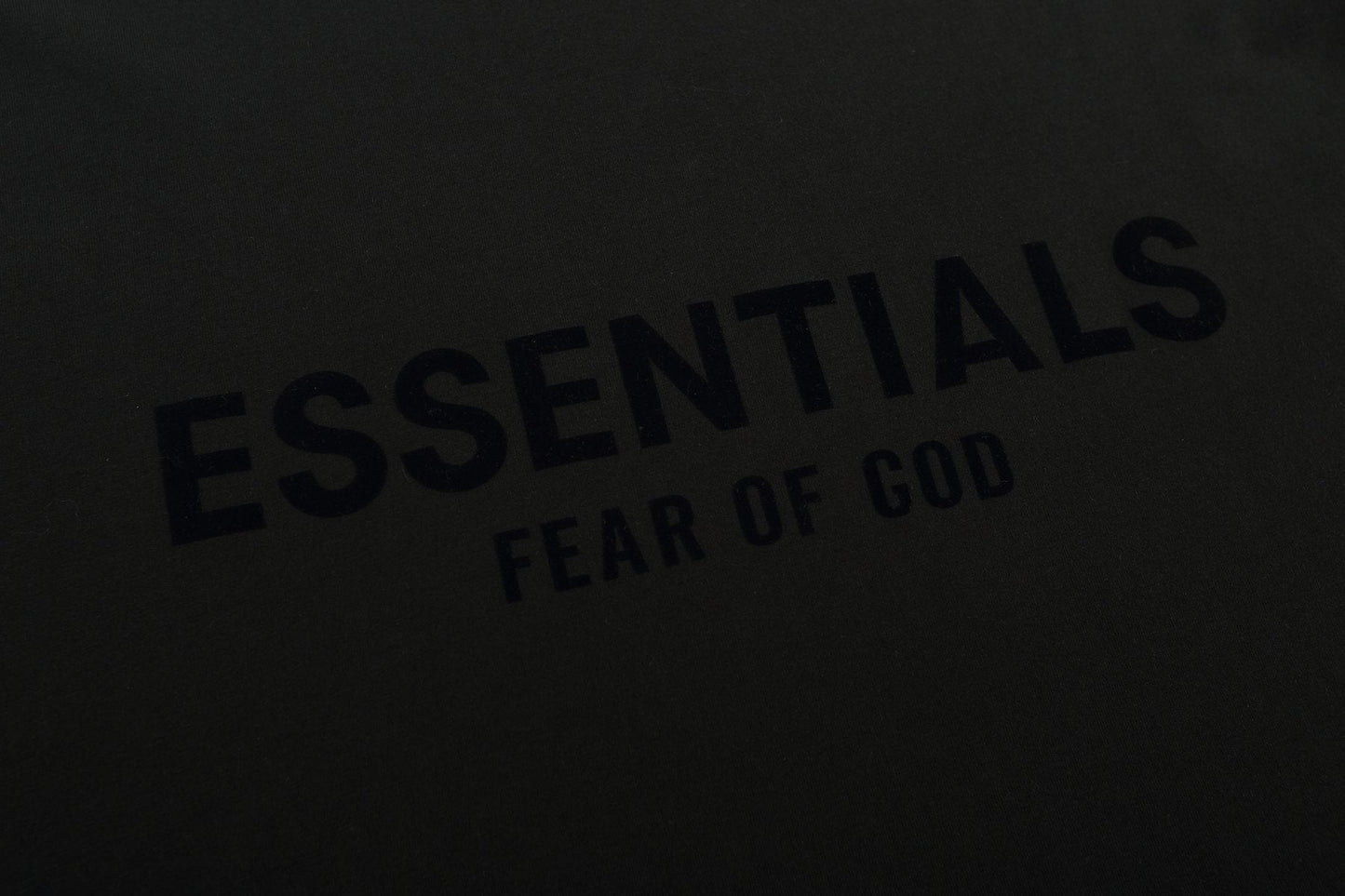 ESSENTIALS Flocked Logo Graphic T-Shirt — detail