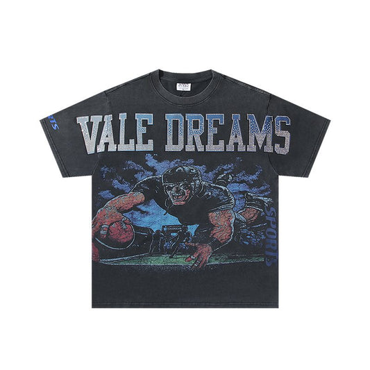 VALE USA Dreams Football Graphic T-Shirt — hero
