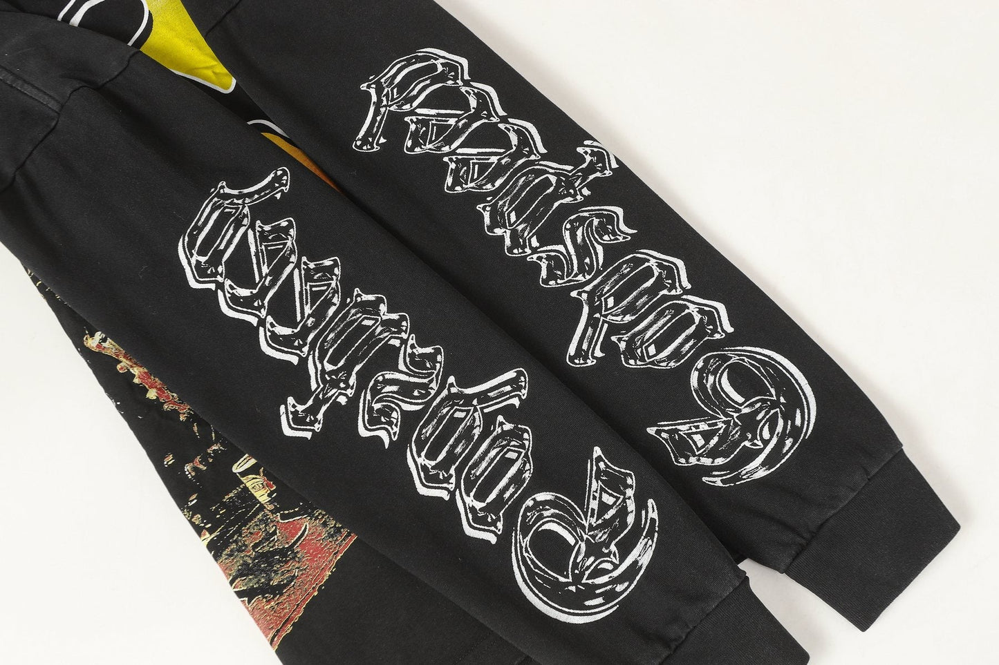 Godspeed Washed Black Skeleton Chess Graphic Long-Sleeve T-Shirt — detail