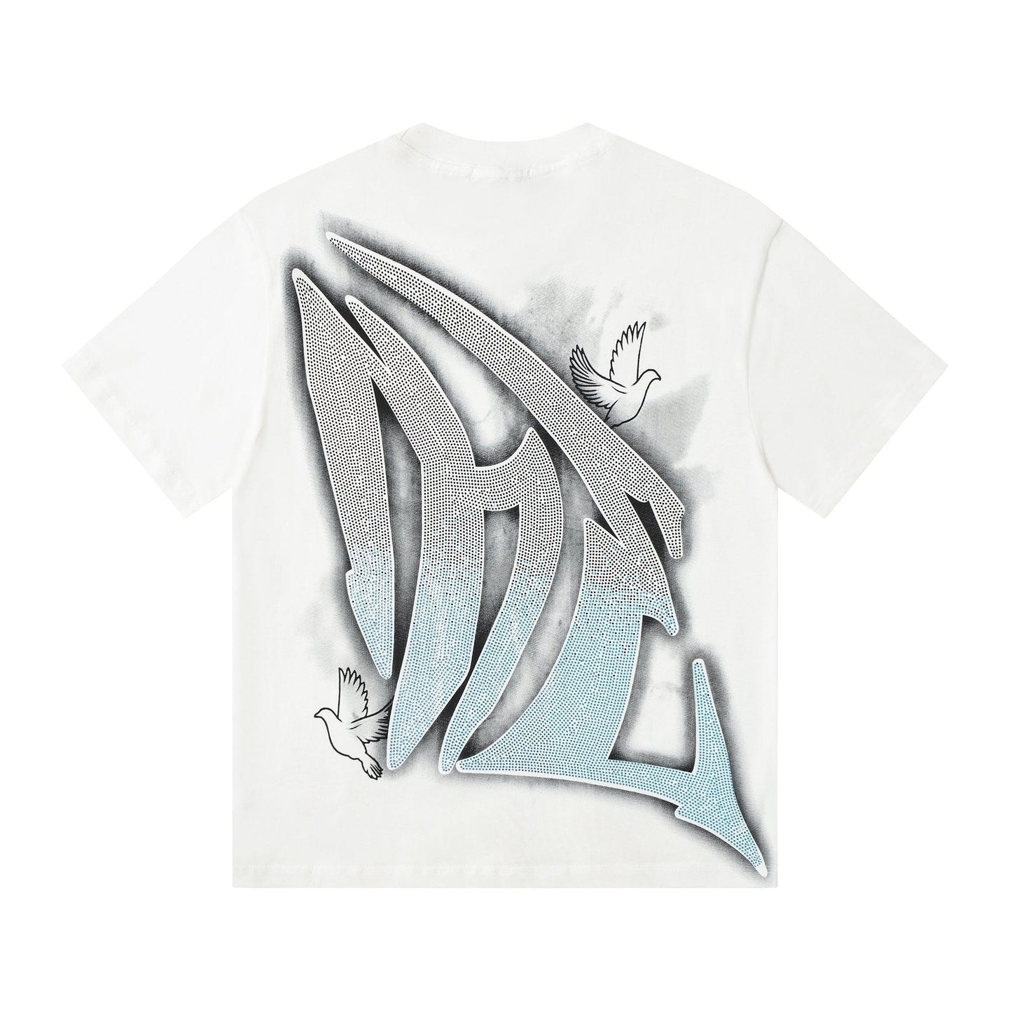 MIXED EMOTION Dove Angel Graphic Short-Sleeve T-Shirt — back