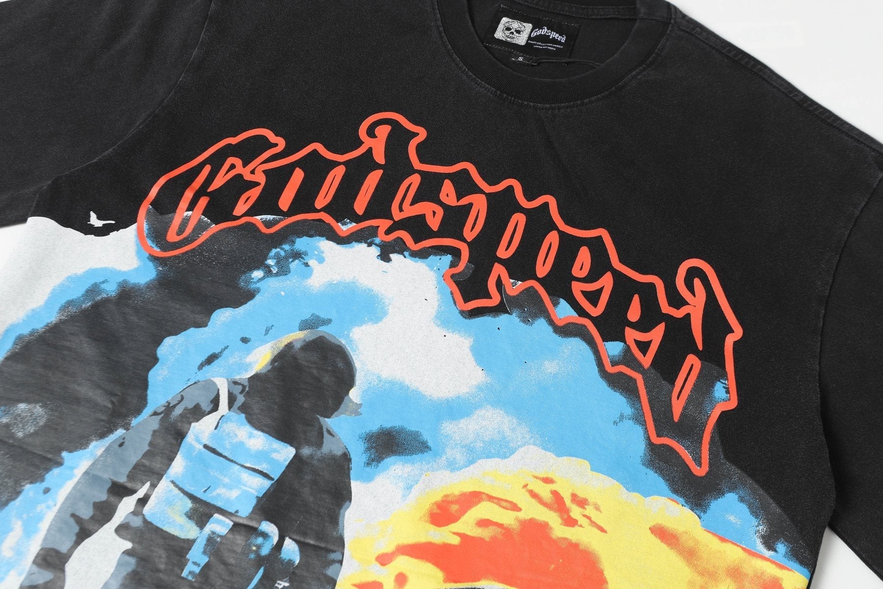 Godspeed Out Of Many One Graphic T-Shirt — detail