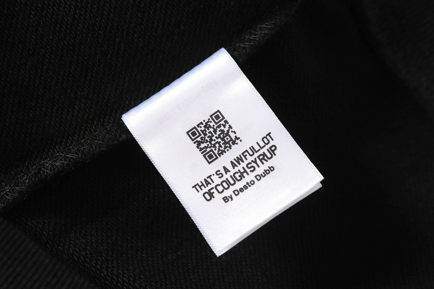 THAT'S A AWFUL LOT OF COUGH SYRUP Star Skull Graphic Hoodie — neck_label