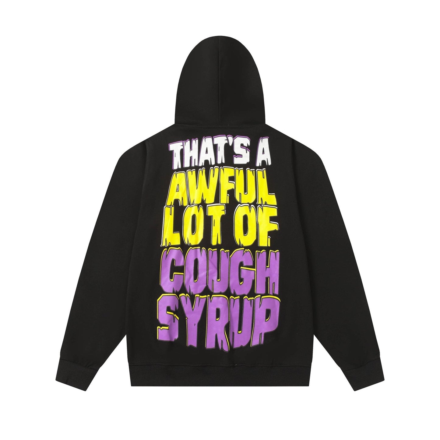 THAT'S A AWFUL LOT OF COUGH SYRUP Star Graphic Hoodie — back