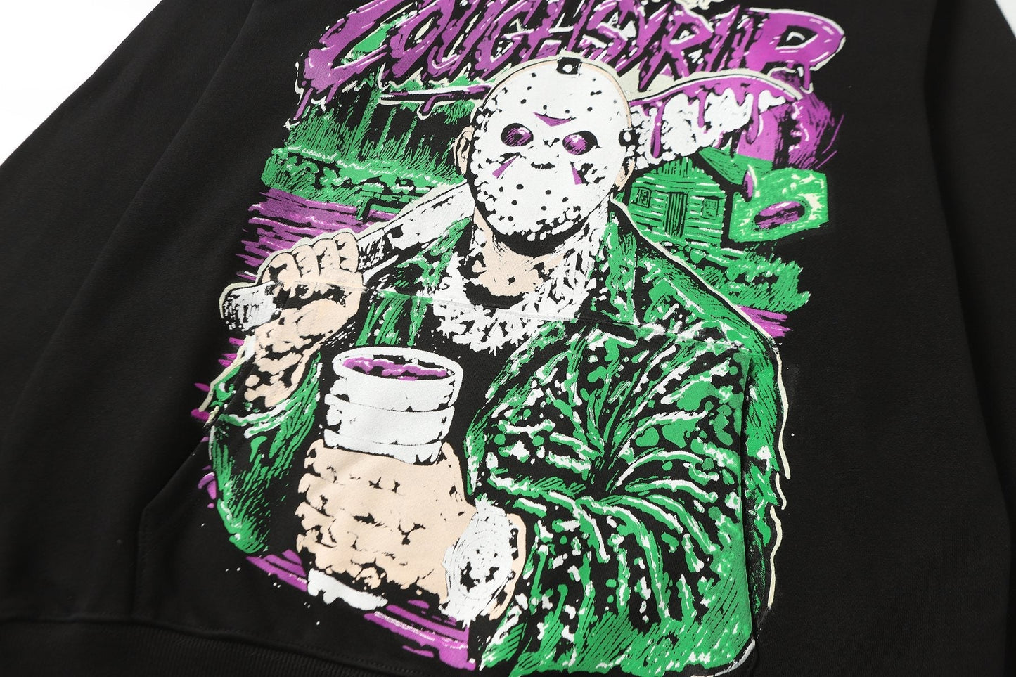 THAT'S A AWFUL LOT OF COUGH SYRUP Tomorrow Star Graphic Hoodie — detail