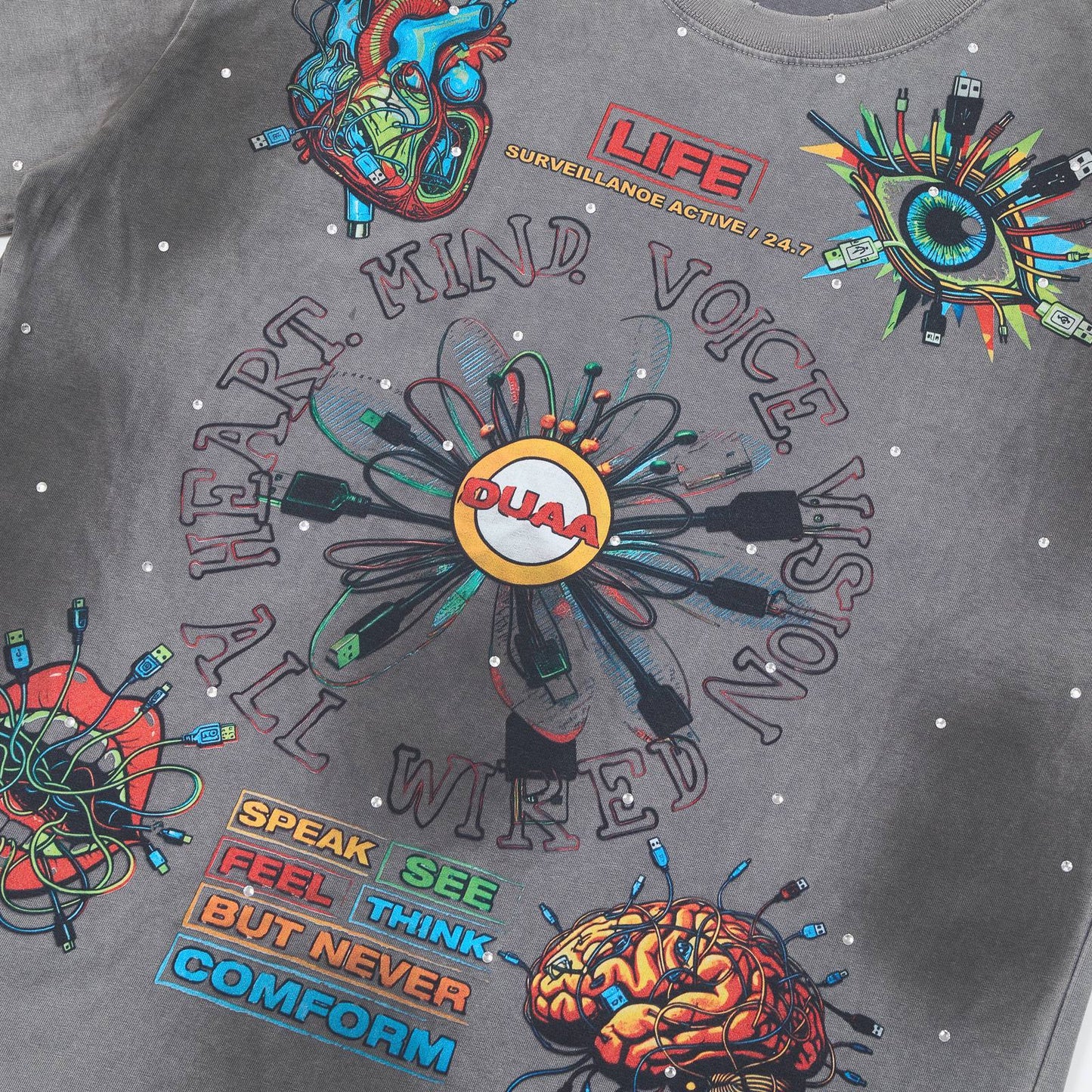 Rough Play New Age Graphic T-Shirt — detail