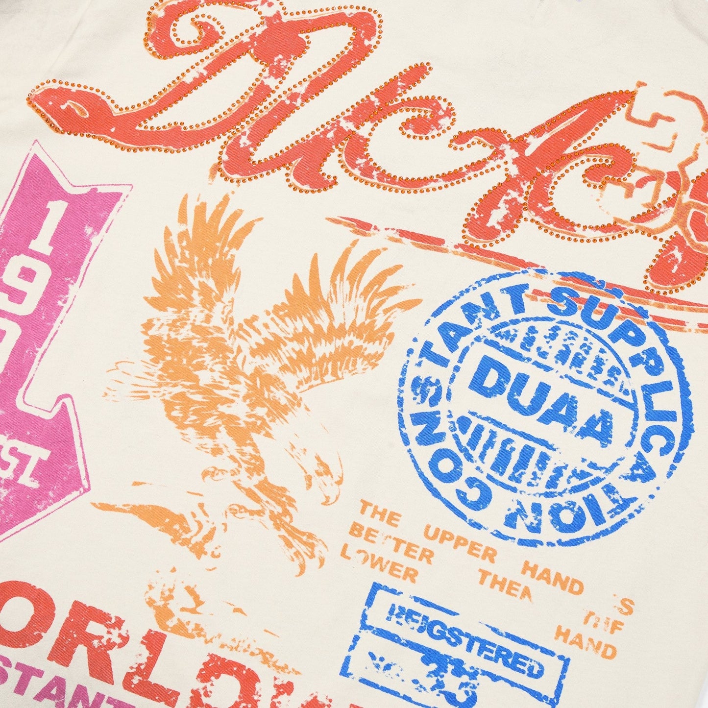 Rough Play Upper Hand Washed Graphic T-Shirt — detail