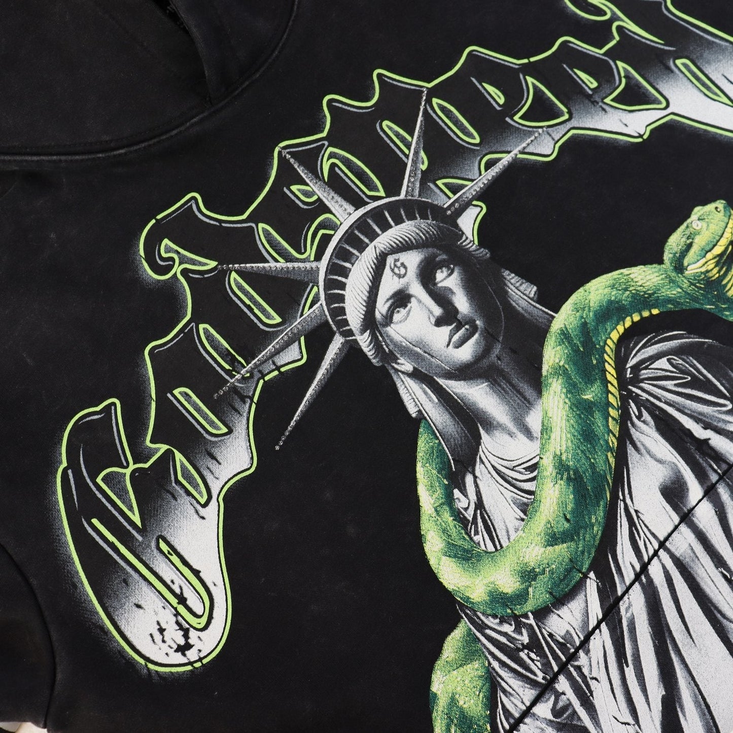 Godspeed Top 5 Slizzy Statue & Snake Graphic Hoodie — detail