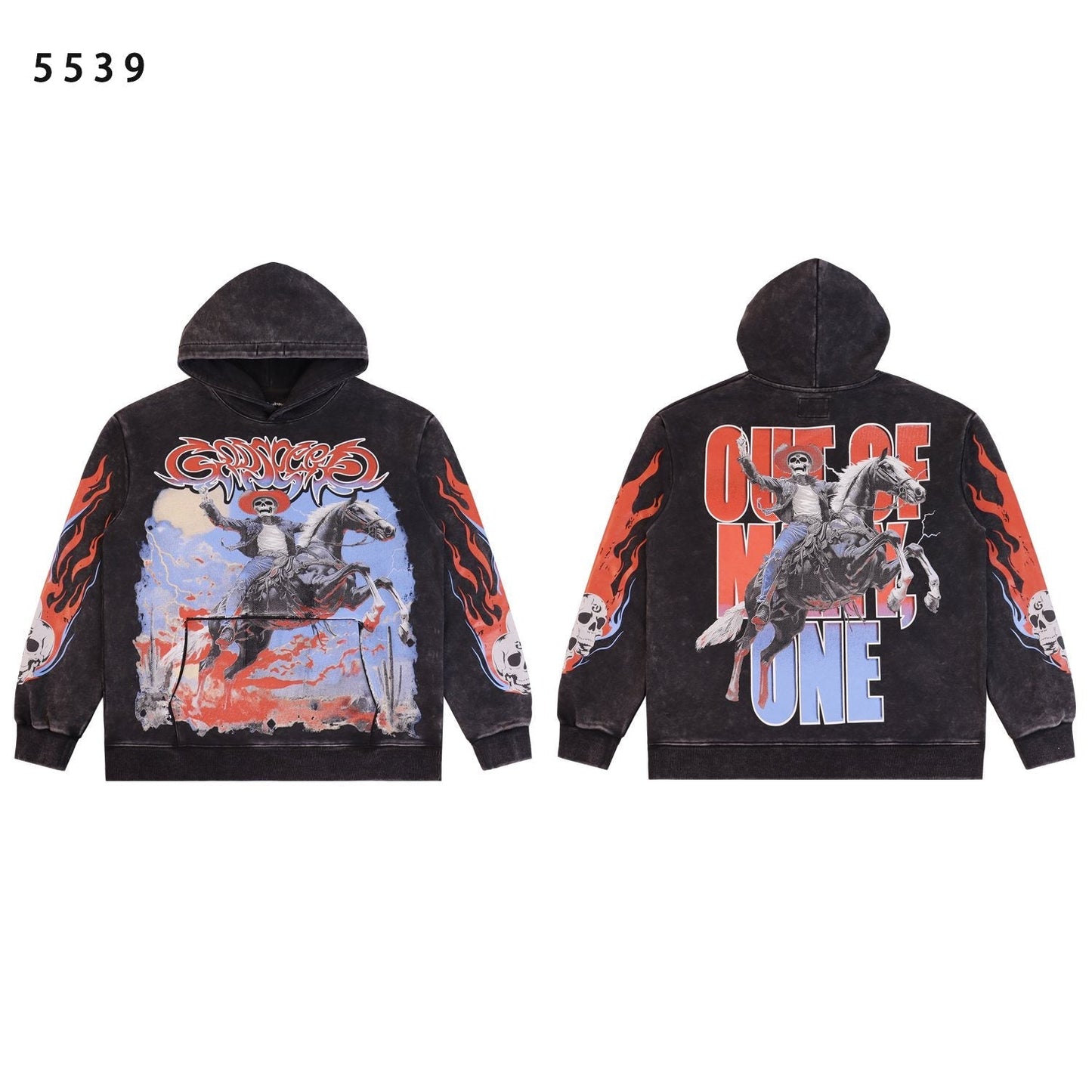 Godspeed Out of My Mind Cowboy Graphic Hoodie — hero