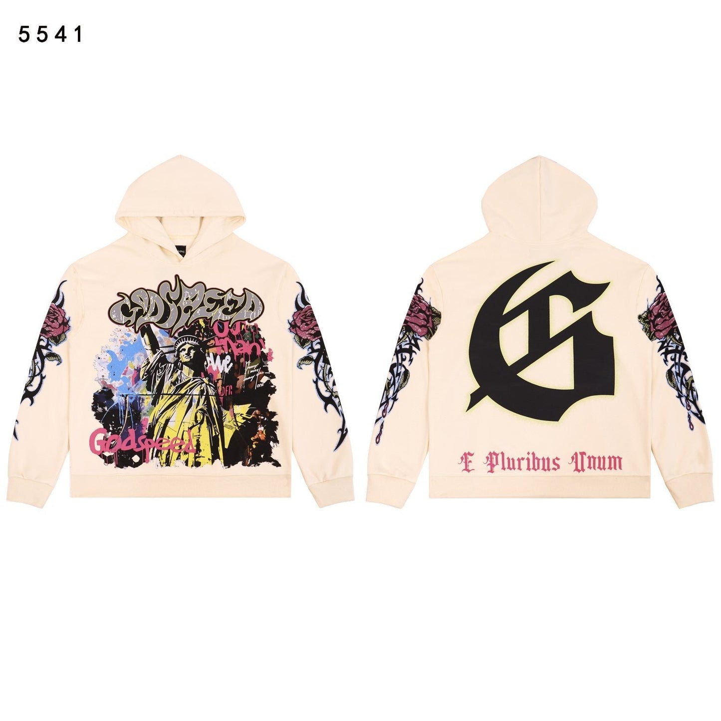 Godspeed E Pluribus Unum Graphic Hoodie — front