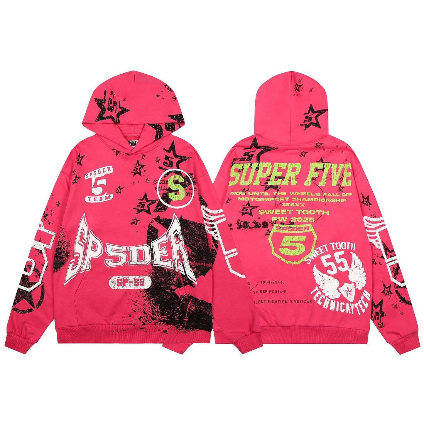 Sp5der Pink Super Five SP-55 Matching Set — front