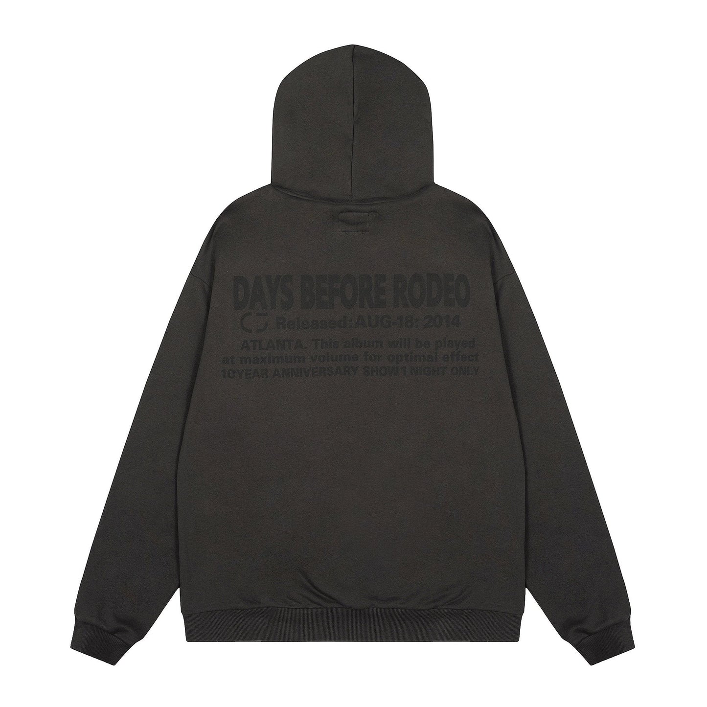 Sp5der Black Graphic Hoodie — back