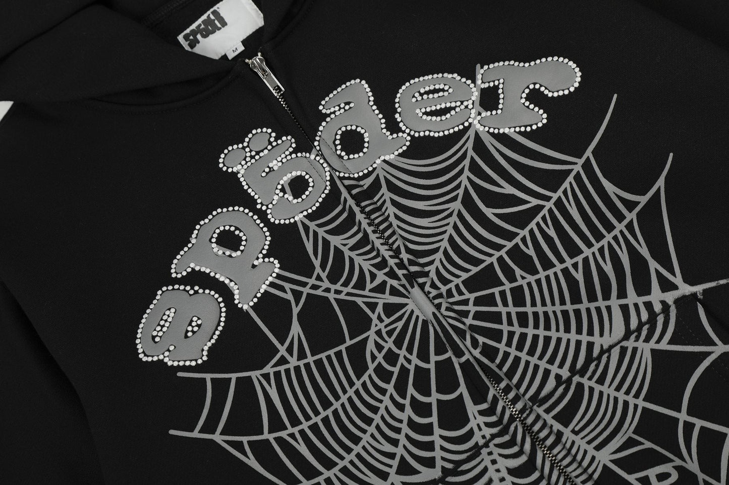 Sp5der Spider-Web Zip Hoodie & Jogger Matching Set — detail